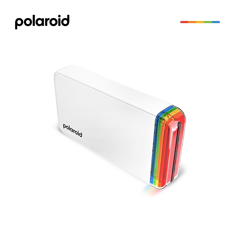 Polaroid Hi-Print + Paper Bundle - บลูทูธรุ่นที่ 2 เชื่อมต่อ 2x3 Pocket Photo Dye-Sub Printer - เครื่องพิมพ์สีขาว
