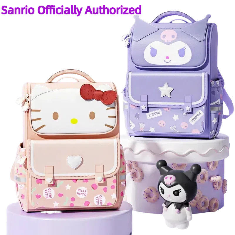 ซานริโอ กระเป๋าเป้ป้องกันกระดูกสันหลัง คุโรมิ เมโลดี้ ซินนาโมโรล HelloKitty สําหรับนักเรียนประถม กันน้ํา น้ําหนักเบา