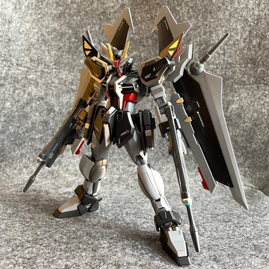 กันดั้มประกอบรุ่น Winged Warrior Black Strike HG 1/144 ฟรีนักรบ Wind Spirit Warrior King Heresy - รูปที่ 7