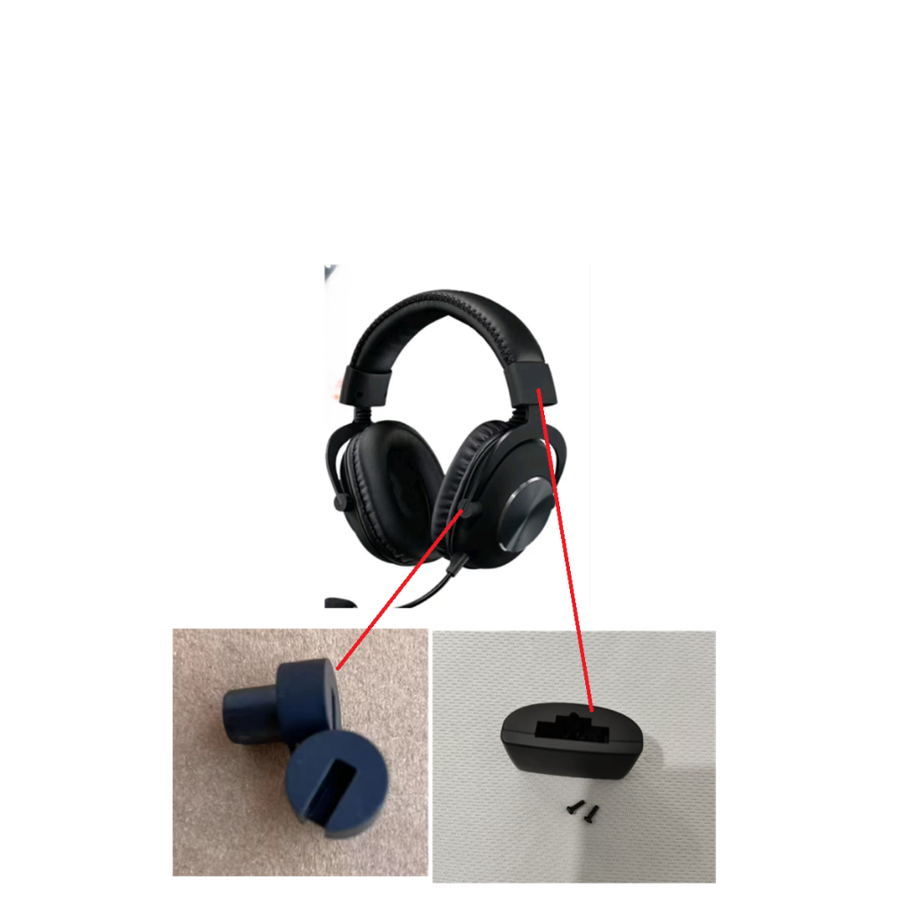 อะไหล่ทดแทนสําหรับหูฟัง Logitech G Pro,G Pro X เปลี่ยนแถบคาดศีรษะบานพับหัวเข็มขัดวงเล็บบานพับอะไหล่ซ่อมหมุน