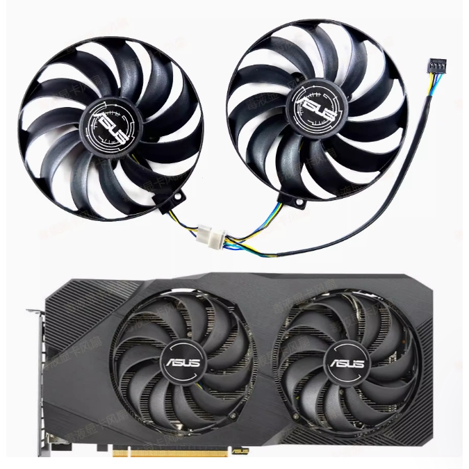 ASUS ASUS STRIX RX5500XT DUAL RX5600XT/5700 พัดลมระบายความร้อนการ์ดกราฟิก