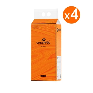 [ 1 ลัง4 ห่อ ] Botares CHEERFUL GB/T 20808 ทิชชู่แบบดึงแขวนได้ ดีลักซ์ คอมฟอร์ท กระดาษทิชชู่ หนา 4 ชั้น 1280 แผ่น