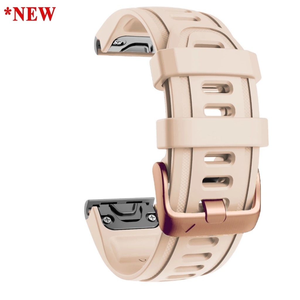 สําหรับ Garmin Fenix6s สายรัด Rose Gold Buckle, 20 มม.กีฬากันน้ํา Quick Release สายรัดข้อมือสําหรับ Garmin Fenix 8 43 มม. 7S 6S Pro/Sapphire,Fenix 5S/Fenix 5S Plus