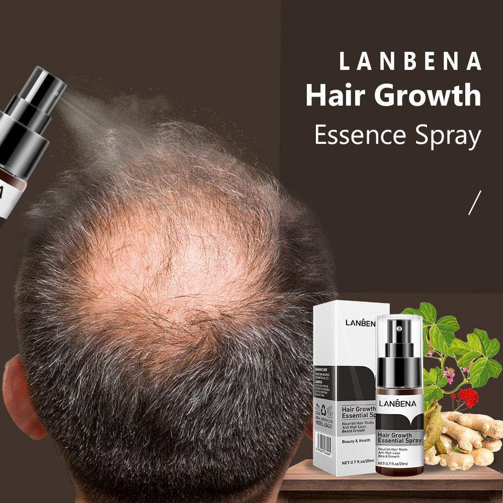Lanbena Hair Growth Serum ชุดดูแลเส้นผมบํารุงเส้นผมแบบหนา 20ml