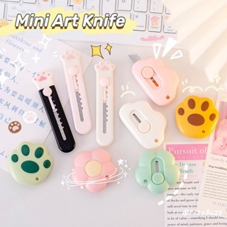 มีดศิลปะแบบพกพาขนาดเล็กมีดยูทิลิตี้น่ารักการ์ตูน Mini Express แกะที่เปิดสํานักงานเครื่องตัดกระดาษมีด