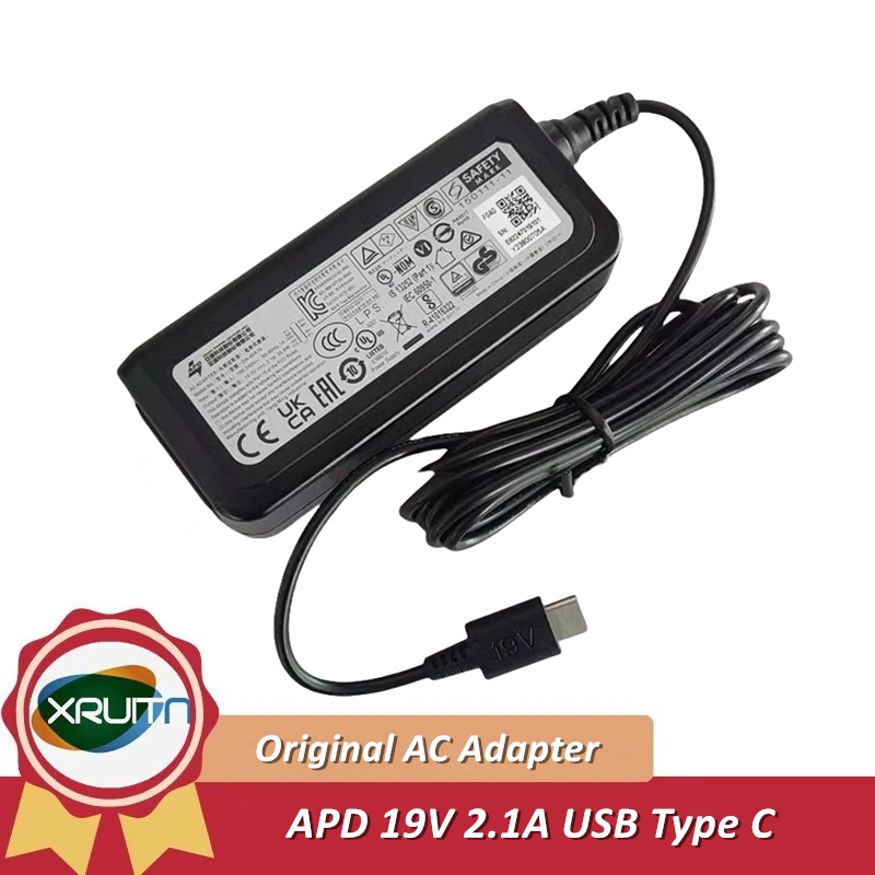 Original APD DA-40A19 AC Adapter Charger 19V 2.1A 39.9W 40W Type C USB-C แล็ปท็อปแหล่งจ่ายไฟ