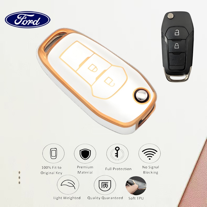 Ford ranger Car Key Case Ford EVEREST Key Cover Ford Folding Key สําหรับ Ford ranger xls 2018-2023/r