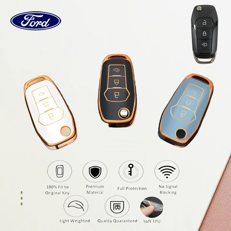 ปลอกกุญแจรถยนต์ Ford Ford Renger เคสกุญแจเหมาะสําหรับ Ford Renger/Everest