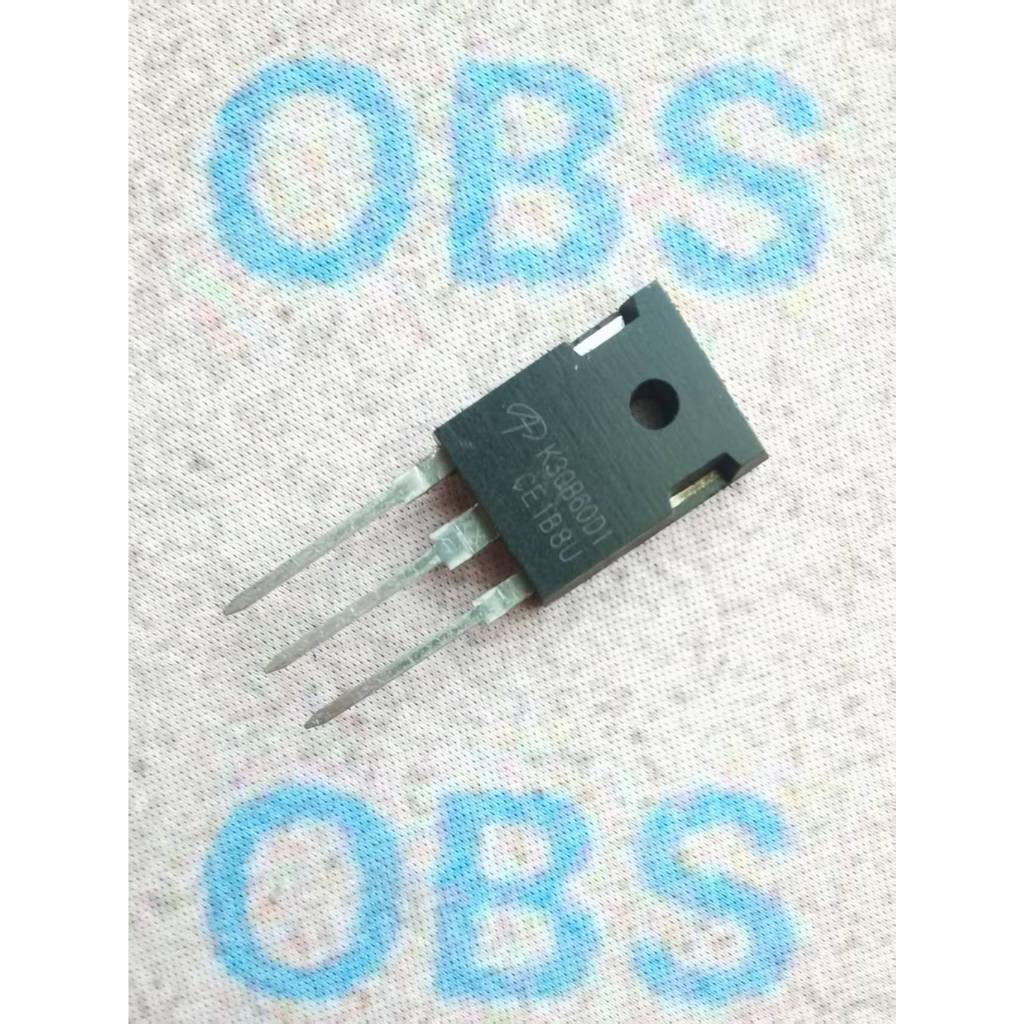 ชิ้น K30b60d1 ยี่ห้อ 1 AOK30B60D1 TO-247 Field Effect Tube 30A 600V IGBT Triode ta3
