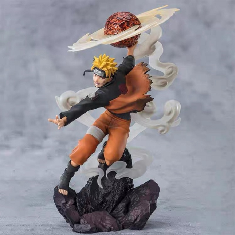 BANDAI Figuarts ZERO FZ NARUTO Uzumaki Naruto Lava Release Rasenshuriken โมเดลอะนิเมะแฟชั่น