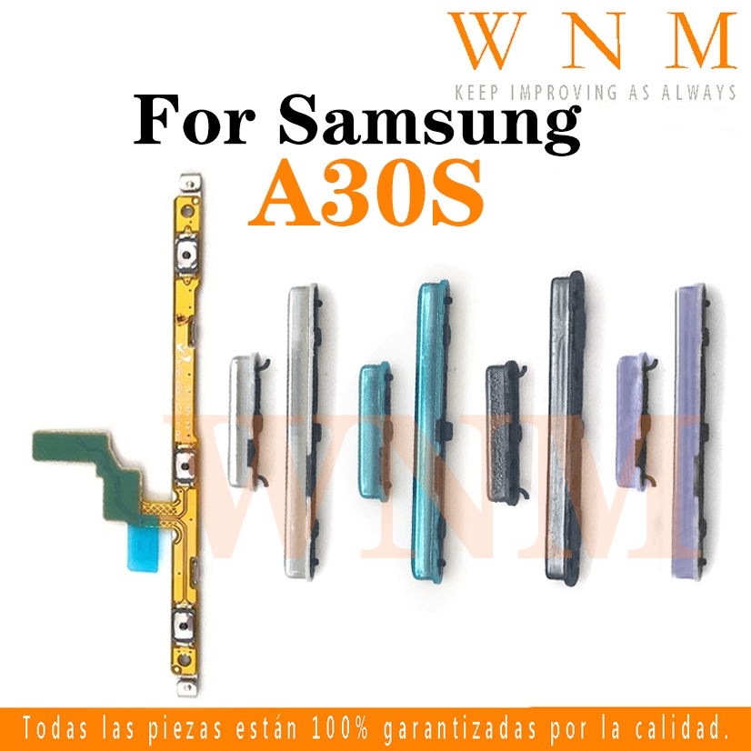 สําหรับ Samsung Galaxy A30S A307 ปุ่มเปิดปิดปุ่มสวิทช์ด้านข้าง Key Volume Up Down Flex สายโทรศัพท์มือถือ Part