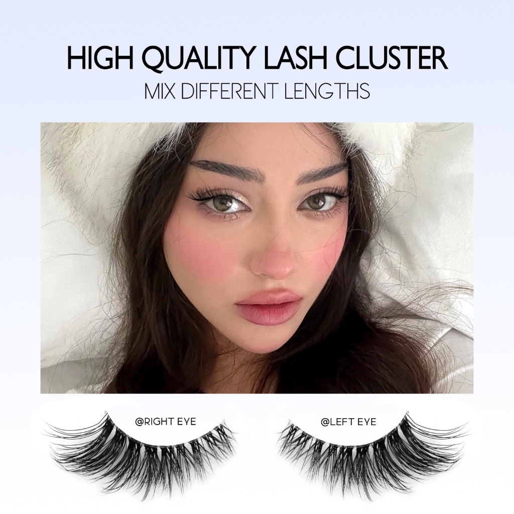 Groinneya ขนตาปลอม 10 คู่ Half Eye lashes นุ่มธรรมชาติ Faux Mink ขนตาหนา Lash ธรรมชาติแต่งหน้า ราคา ถูกที่สุด ดีลบีเคเค แกลเลอรีภาพที่ 4