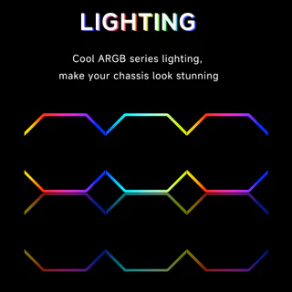 Jungle Leopard Galaxy ARGB Building Blocks พัดลม 120 มม.3 IN 1 สีดํา/สีขาวไร้สาย Splicing 5V 3PIN ARGB Mobo Sync 4PIN PWM Double CD รูปแบบ