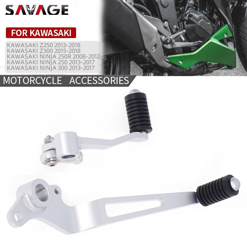 ด้านหลังเบรคคันโยกสําหรับ KAWASAKI Z250 Z300 NINJA 250 R NINJA 300 เกียร์ Shift Lever Motocycle อุปกรณ์เสริม
