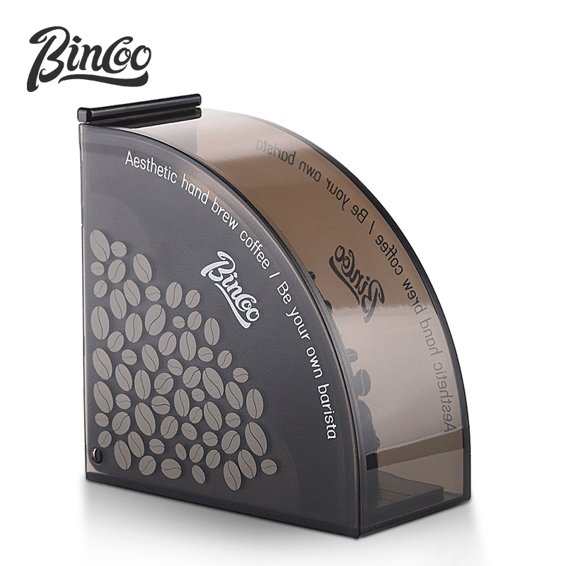 Bincoo ที่ใส่กรองกาแฟแบบชงด้วยมือ ที่ใส่กรองกาแฟรูปตัว V ที่ใส่กรองเอสเปรสโซแบบติดหู รุ่นกันฝุ่นสากล