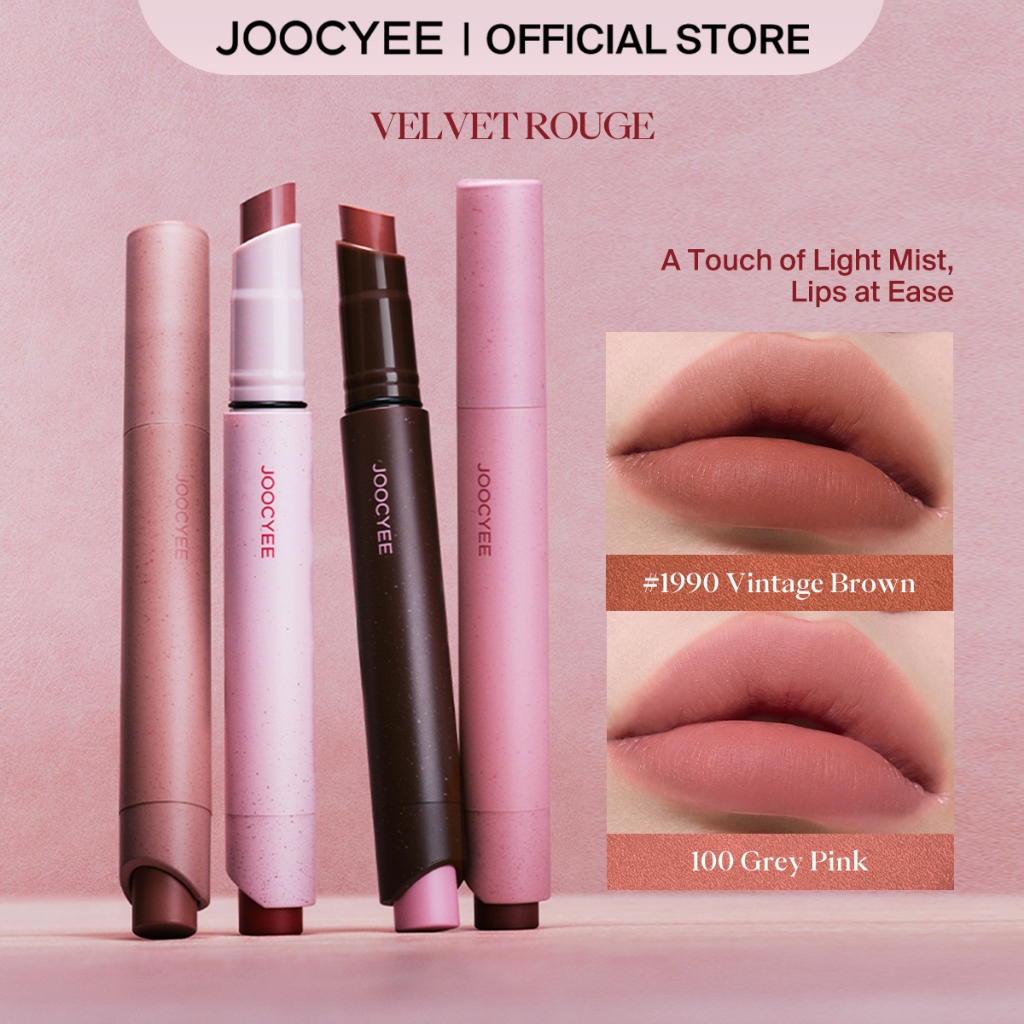Joocyee NEW VELVET ROUGE Light Wight แห้งเร็วนุ่มสบายปกปิดสูง