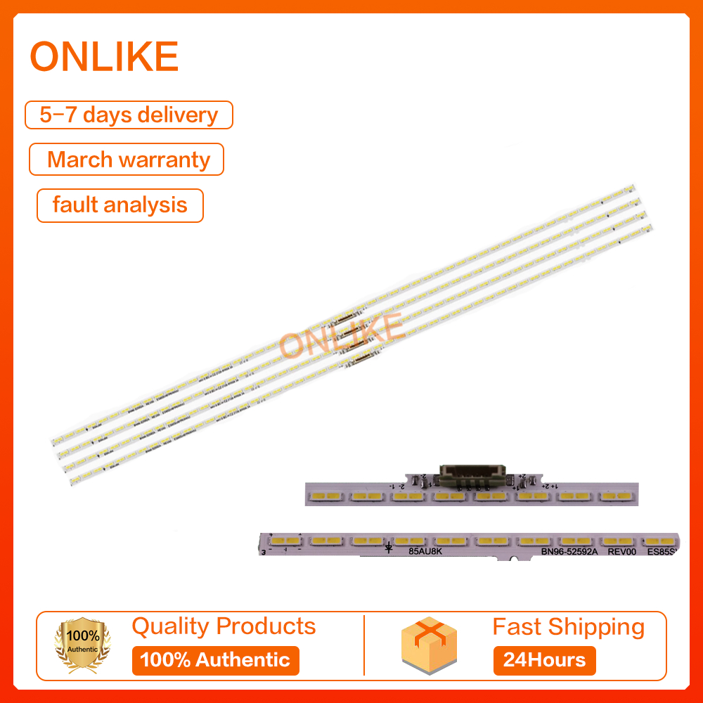 100% ใหม่ 4pcs UN85AU8000 UA85AU8000 light strip 85AU8K BN96-52592A LCD TV UA85AU8000K SAMSUNG 85" L