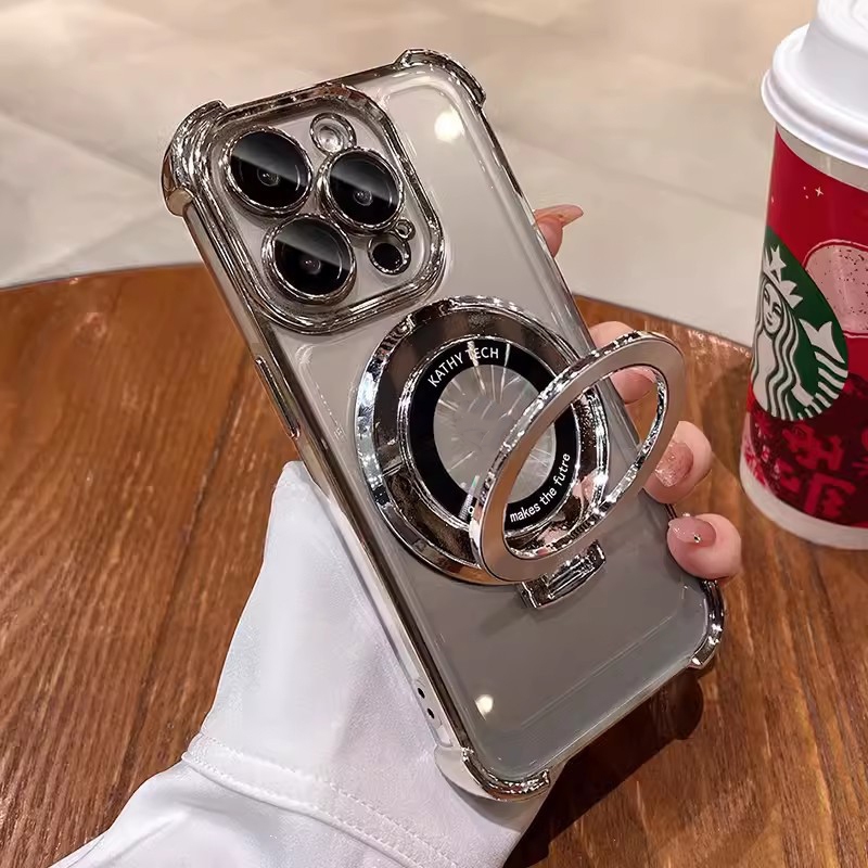 Magnetic Shockproof ตัวป้องกันเลนส์เคสโทรศัพท์สําหรับ iPhone 17 16 15 14 13 12 11 Pro Max Plus Air