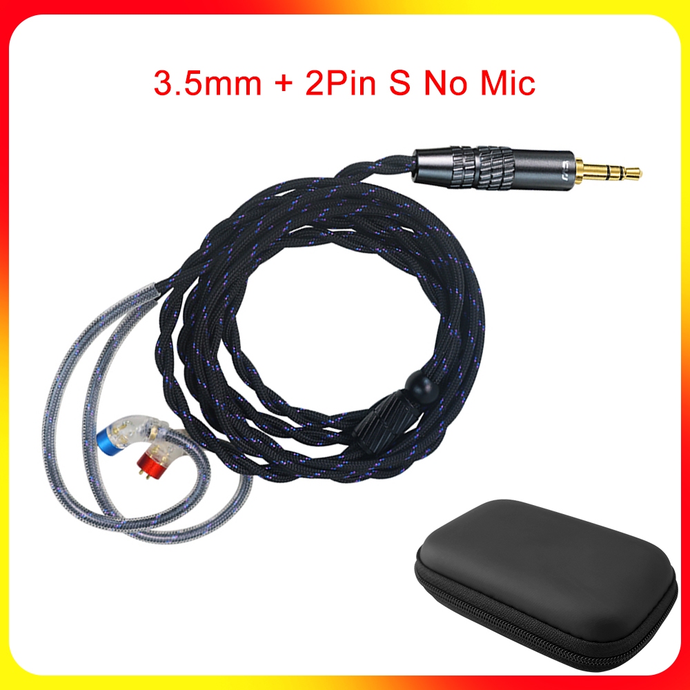 Faaeal CVJ LS200-S ชุดหูฟังอัพเกรดสายเพิ่ม 3.5 มม./4.4 มม.ปลั๊ก HiFi คู่ถัก Silver-plated หูฟังสําหร