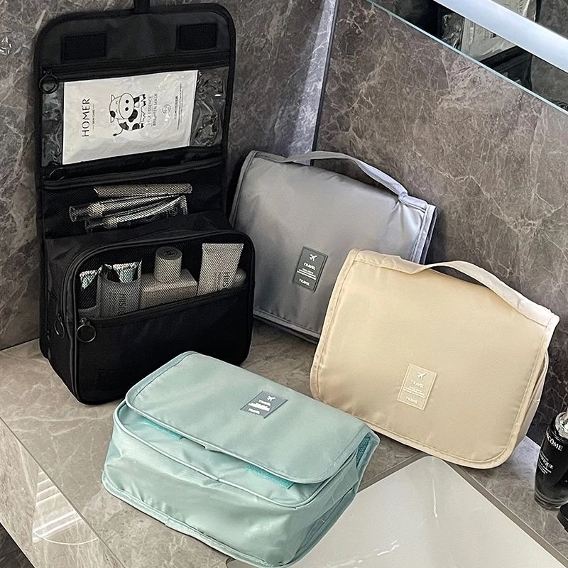 กระเป๋าอาบน้ำ เดินทาง พับได้ กันน้ำ กระเป๋าใส่เครื่องอาบน้ำ อุปกรณ์อาบ wash bag