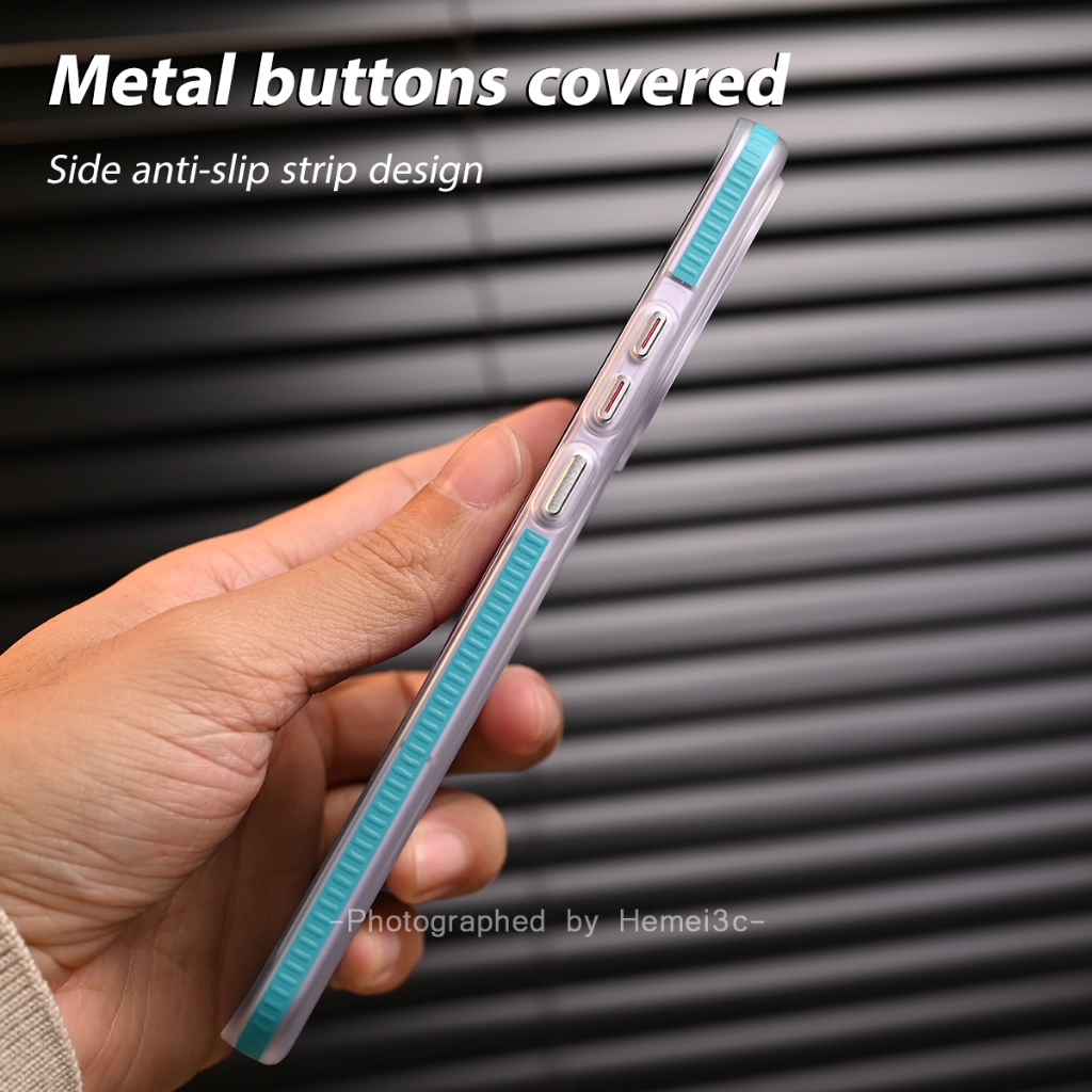 สําหรับ OPPO Reno 13 Pro 5G ปลอกไม่มีสีเหลืองพลาสติกแข็งโปร่งแสงเคสโทรศัพท์กันลื่นฝาครอบ