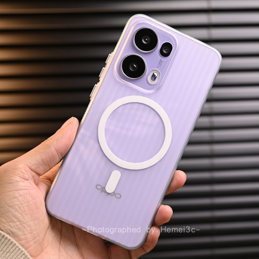 สําหรับ OPPO Reno 13 Pro 5G ปลอกไม่มีสีเหลืองพลาสติกแข็งโปร่งแสงเคสโทรศัพท์กันลื่นฝาครอบ