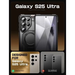 Supcase Unicorn Beetle Grip สําหรับ Samsung Galaxy S25 Ultra กรณีขาตั้ง S ปากกาที่เป็นมิตรสนับสนุน M@gS@fe ทหารเกรดป้องกันแม่เหล็กเคสโทรศัพท์สําหรับ S25 Ultra 6.9 นิ้ว