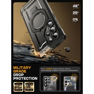 Supcase Unicorn Beetle Grip สําหรับ Samsung Galaxy S25 Ultra กรณีขาตั้ง S ปากกาที่เป็นมิตรสนับสนุน M@gS@fe ทหารเกรดป้องกันแม่เหล็กเคสโทรศัพท์สําหรับ S25 Ultra 6.9 นิ้ว