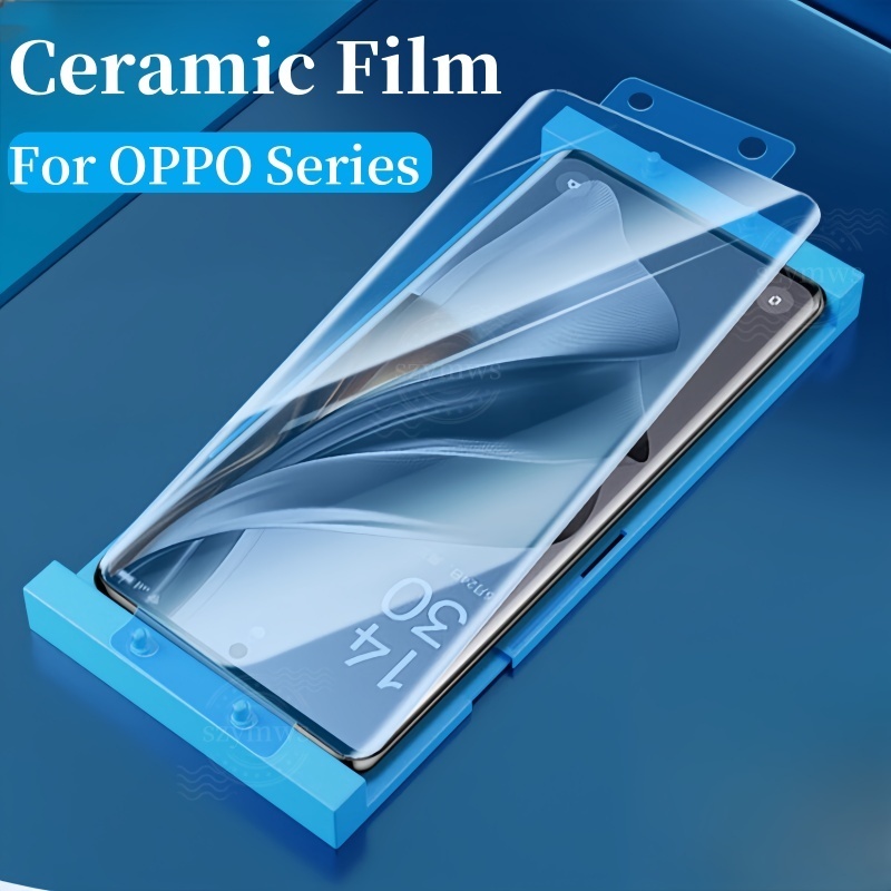Hd ความเป็นส่วนตัวฟิล์มเซรามิคนุ่มสําหรับ OPPO Reno 12 11 10 Pro Plus 5G ฟิล์มด้านหน้าสําหรับ OPPO Reno 8T ค้นหา X6 X5 Pro ป้องกันหน้าจอ
