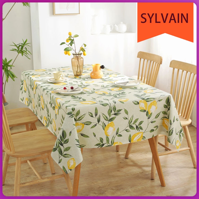 สไตล์นอร์ดิก พีวีซี กันน้ํา กันน้ํามัน ผ้าปูโต๊ะ โต๊ะข้างเตียง กันฝุ่น ตกแต่ง ห้องนั่งเล่น ผ้าปูโต๊ะโต๊ะกาแฟ