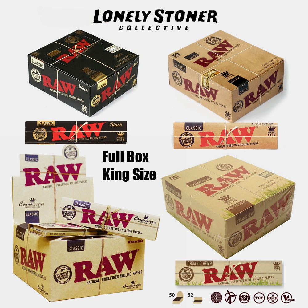 (ขายส่ง!!) พร้อมส่ง กระดาษโรล RAW 24 เล่ม/50 เล่ม ยกกล่อง ขนาด 110มม