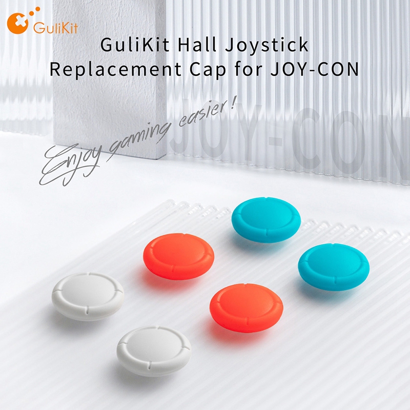 GuliKit Hall จอยสติ๊กเปลี่ยนหมวกสําหรับ JOY-CON 2 / Joy-Con 6 ชิ้น Set GuliKit NS42 AKNES GuliKit Ha