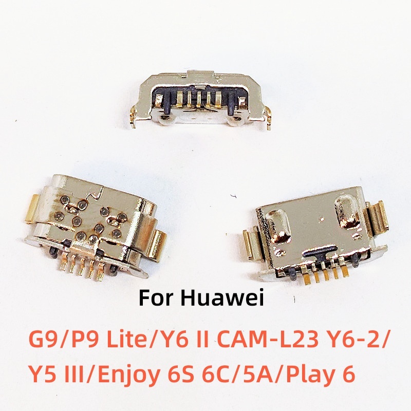10-100 ชิ้น Usb ชาร์จ Dock พอร์ต Connector ปลั๊กชาร์จสําหรับ Huawei G9/P9 Lite/Y6 II CAM-L23 Y6-2/Y5