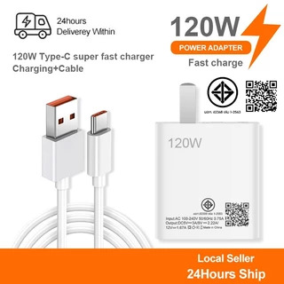 XM (สายชาร์จเร็ว+หัวชาร์จ) ชุดชาร์จเร็ว 120W Fast Charge หัวชาร์จ สายชาติเร็ว type c 6A ซูเปอร์แฟลชชาร์จ