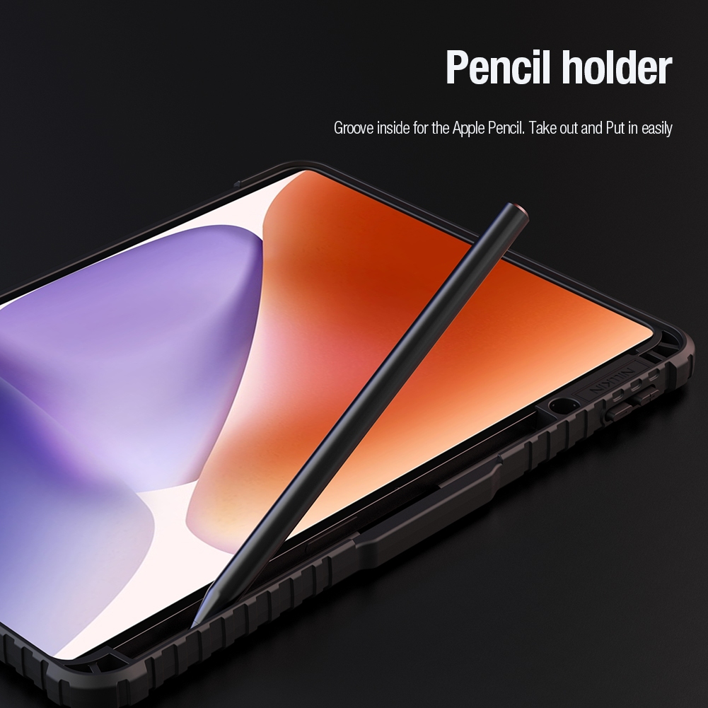 Nillkin สําหรับ Xiaomi Pad 7 Pro/Pad 8 กันชนหลายมุมพับหนัง PU สมาร์ทฝาครอบกล้องป้องกันเลนส์สไลด์เลื่อนกรณีปลอกเชลล์พร้อมที่ใส่ดินสอ - รูปที่ 7