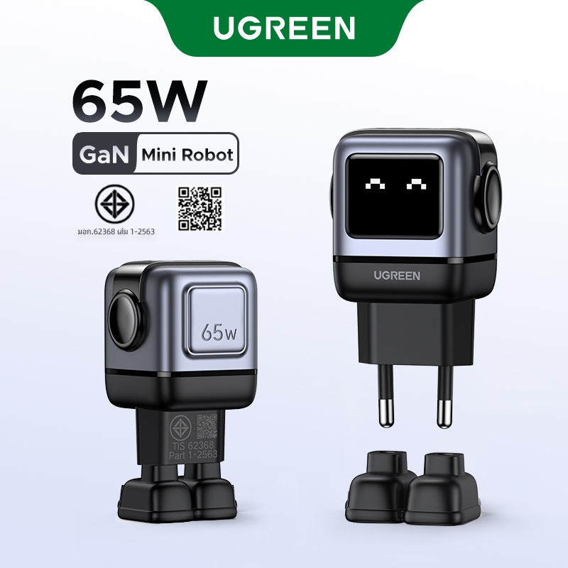 UGREEN NewUGREEN Uno 65W 30W RobotGaN Fast Charger GaN2 Fast Charger RG Fast USB C Power Adapter สํา
