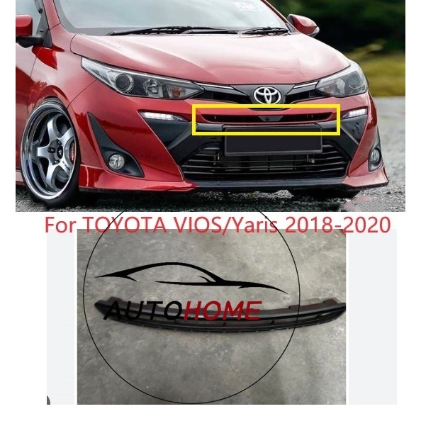 คิ้วตะแกรงกันชนหน้า ตะแกรงบน สําหรับ Toyota Yaris ATIV 2017 2018 2019 YARIS HATCHBACK 2017-2019