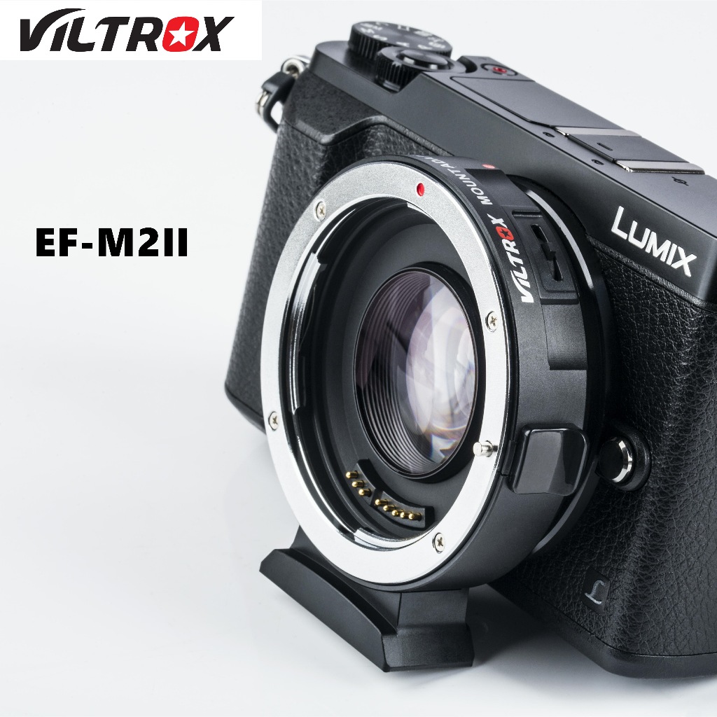 Viltrox EF-M2II 0.71 X Auto Focus เพิ่มแสงลดโฟกัสอะแดปเตอร์แหวนเหมาะสําหรับ EF เลนส์อะแดปเตอร์ M43 ก