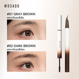 【ส่งจากกรุงเทพฯ 】WOSADO ปากกาเขียนคิ้ว 2 มิติ ร่างโครงคิ้วด้วยปากกา จากนั้นใช้แปรงปัดขนคิ้ว