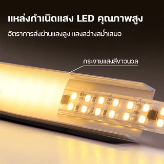 รางอลูมิเนียมสําหรับไฟ LED รุ่น 1707-1707B แบบเข้ามุม 2 เมตร รองรับ Ribbon LED Aluminium Profile ตู้