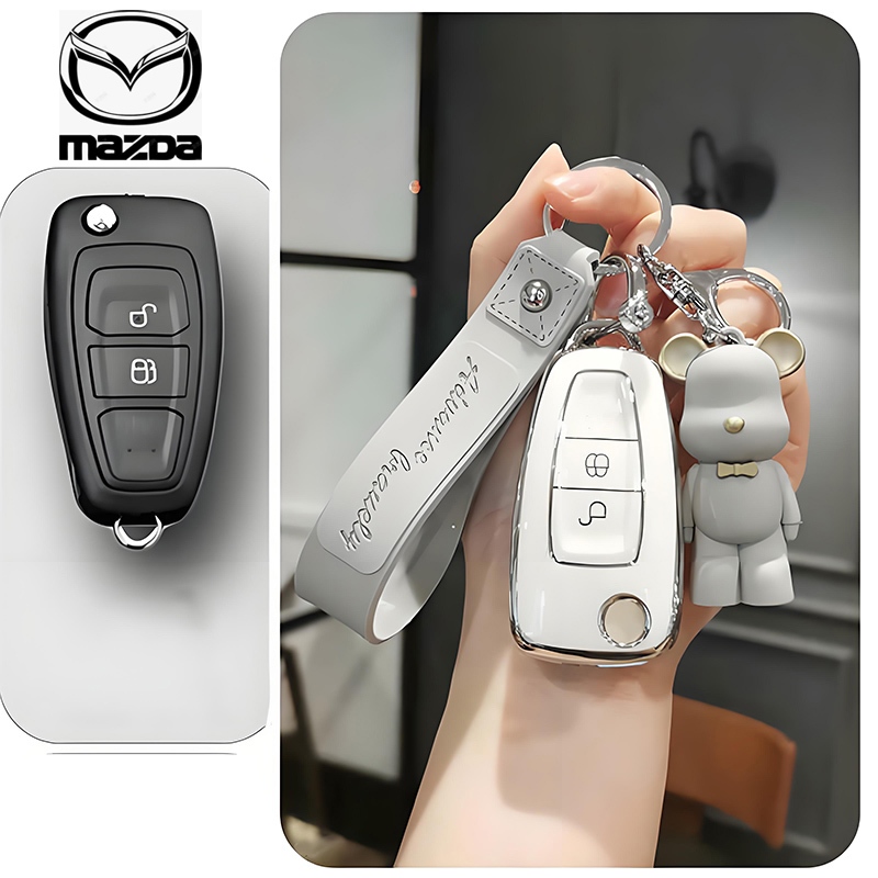 Mazda ปลอกกุญแจรถ MAZDA BT-50 เคสกุญแจ MAZDA BT-50 เคสกุญแจพับได้
