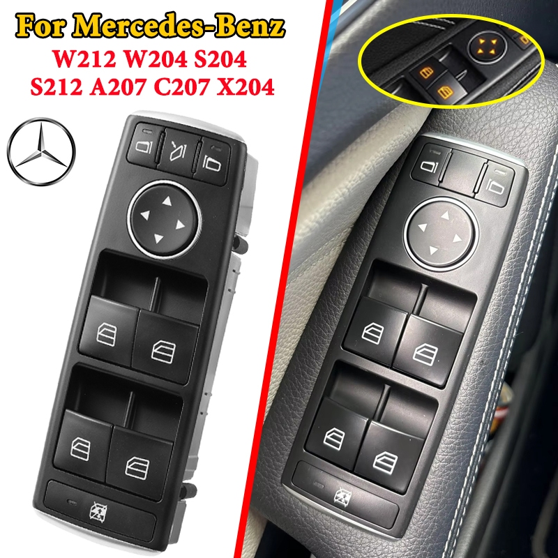 รถสวิทช์หน้าต่างสําหรับ Mercedes-Benz W212 W204 S204 S212 A207 C207 X204 ปุ่มควบคุม 3 Pins เปลี่ยน