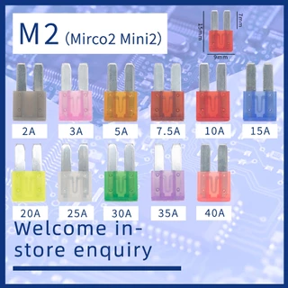 (ถ้าสั่งสินค้าเพียงชิ้นเดียว ก็จะส่งสินค้า) ฟิวส์ยานยนต์ mirco mini standard M2 mirco2 mini2 large มาตรฐานขนาดใหญ่ mirco mini standard large 1A 2A 3A 4A 5A 7.5A 10A 15A 20A 25A 30A 40A 50A 60A 70A 80A 100A