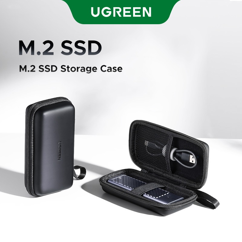 Ugreen กล่องใส่ฮาร์ดดิสก์ไดรฟ์สําหรับ 2.5 นิ้วฮาร์ดไดรฟ์ภายนอกแบบพกพา HDD SSD กล่องสําหรับ Power Ban