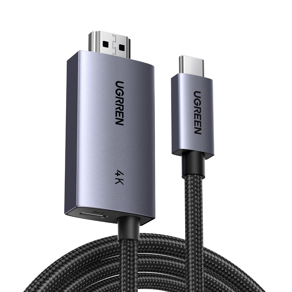 Ugreen สาย USB C to HDMI (4K@60Hz) Type C to HDMI Adapter Thunderbolt 4/3 to HDMI for Home Office เข