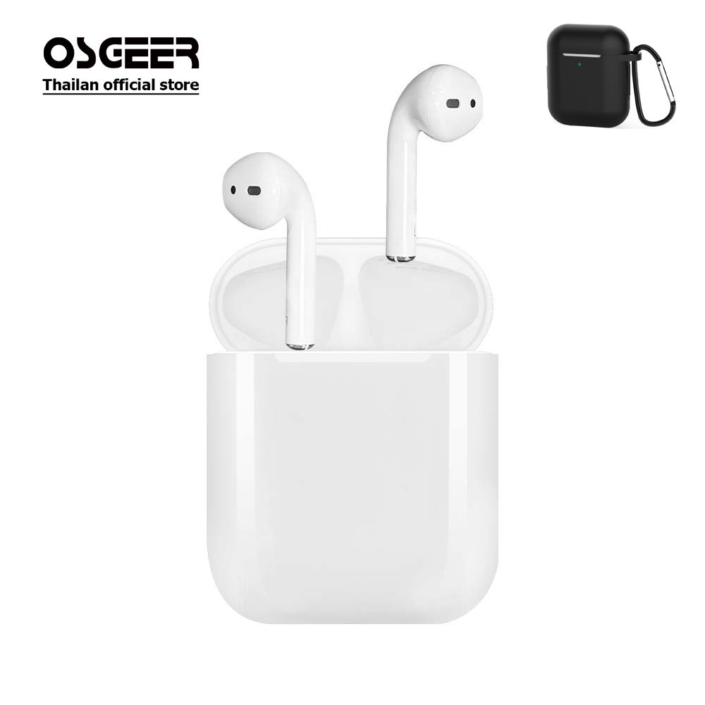 Ossgeer Pods (รุ่นที่ 2) หูไร้สาย + เคสชาร์จ Lightning + สาย Lightning เป็น USB + การรับประกันจํานวนจํากัด 1 ปี