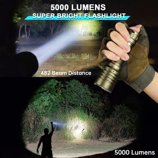 Wurkkos TS23 5000Lm XHP70.3 HI 6000-6500K 21700 แบตเตอรี่สวิตช์หางไฟฟ้าไฟฉาย led