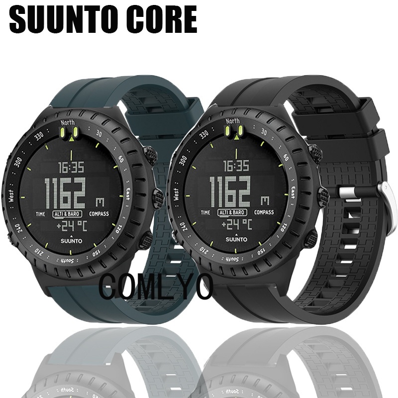 สําหรับ Suunto Core สายนาฬิกาซิลิโคนสายรัดข้อมือกีฬานุ่มผู้หญิงผู้ชาย Outoor เข็มขัด