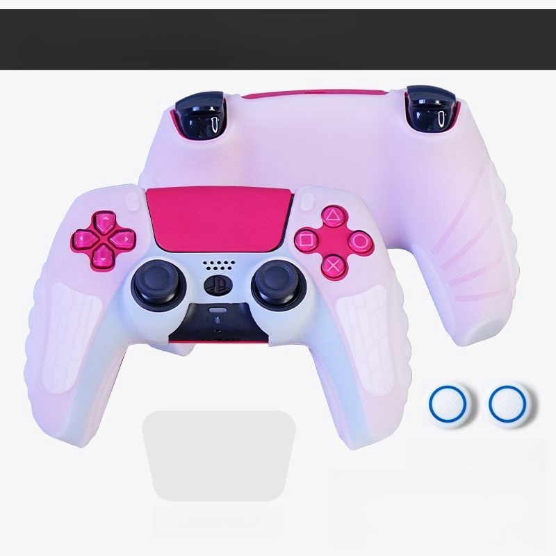 Ps5 Handle เคสซิลิโคน PS5 เคสซิลิโคน PS5slim Gamepad เคสป้องกัน Soft Case