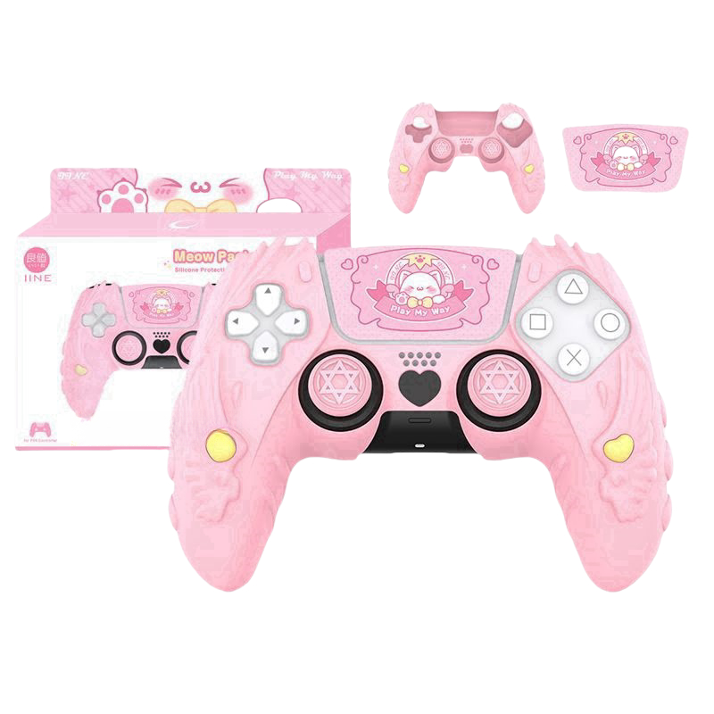Ps5 Handle เคสซิลิโคน PS5 เคสซิลิโคน PS5slim Gamepad เคสป้องกัน Soft Case